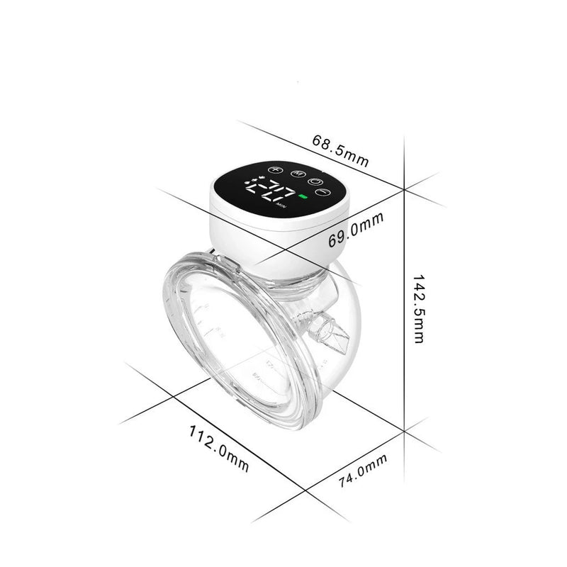 Bomba de amamentacao Automatica Inteligente, Alta Sucção Integrada, Leite Materno, Pós-parto, Fortável, Indolor e Silencioso