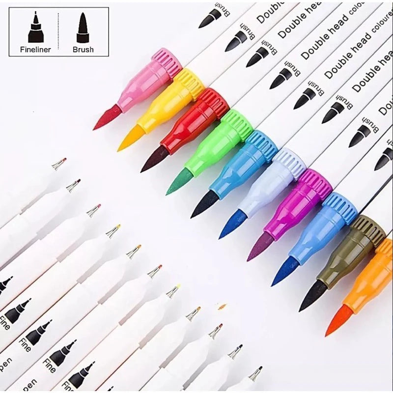 Kit 36/Colors Brush Tip Lettering Brush Two Tips Double Tip Cheap