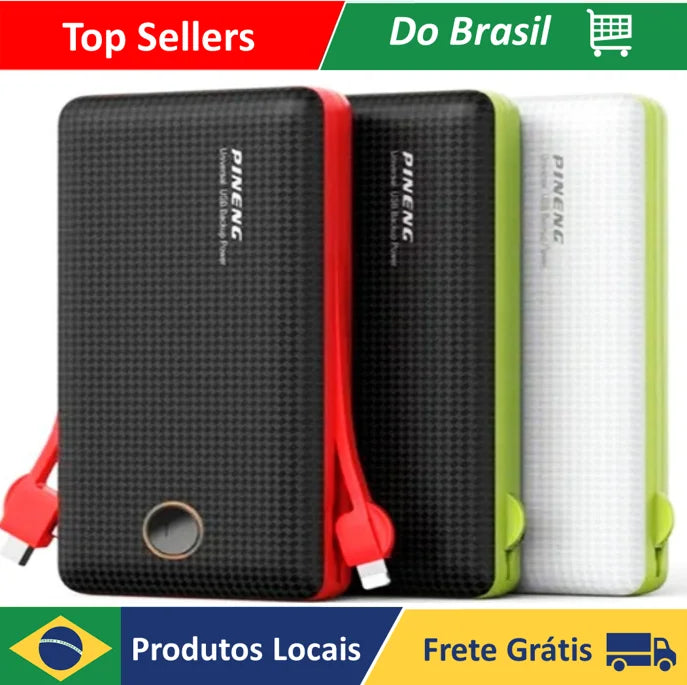 Carregador Portátil Powerbank 20.000 Mah Turbo Universal