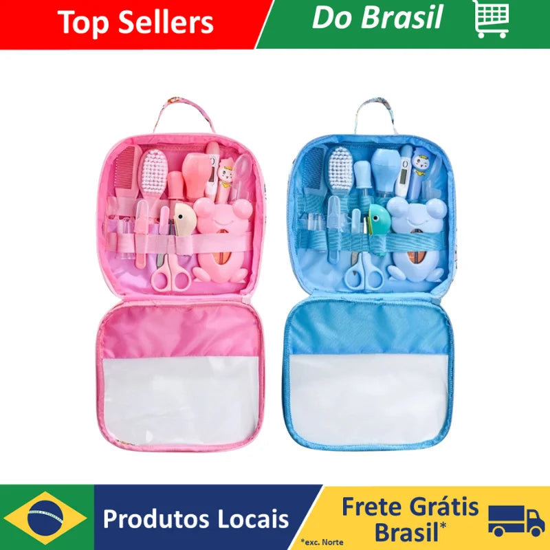 Kit Higiene Cuidados Saúde Bebê Recém Nascido 13 peças.