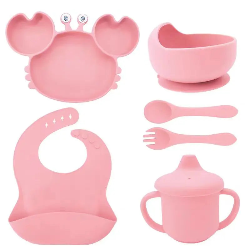 Kit de Alimentação Silicone Infantil 5 Peças