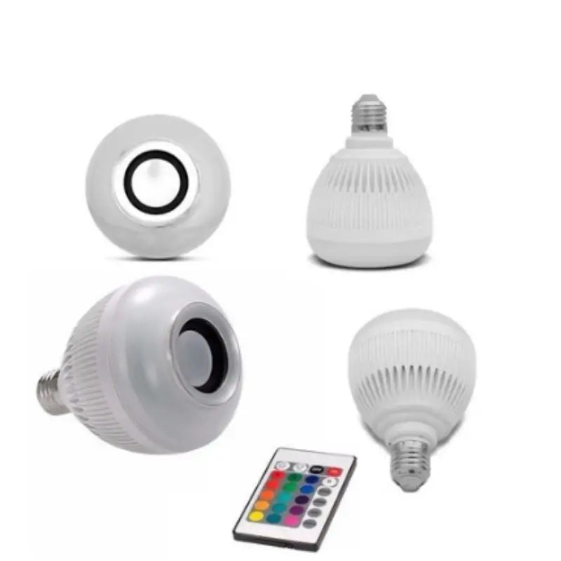 Lampada musical Bluetooth De Led Caixa De Som C Controle Rgb 12W