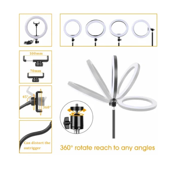 Ring Light Iluminador 10 Polegadas Com Tripé De 2.1m ENVIO RAPIDO PARA TODO O BRASIL