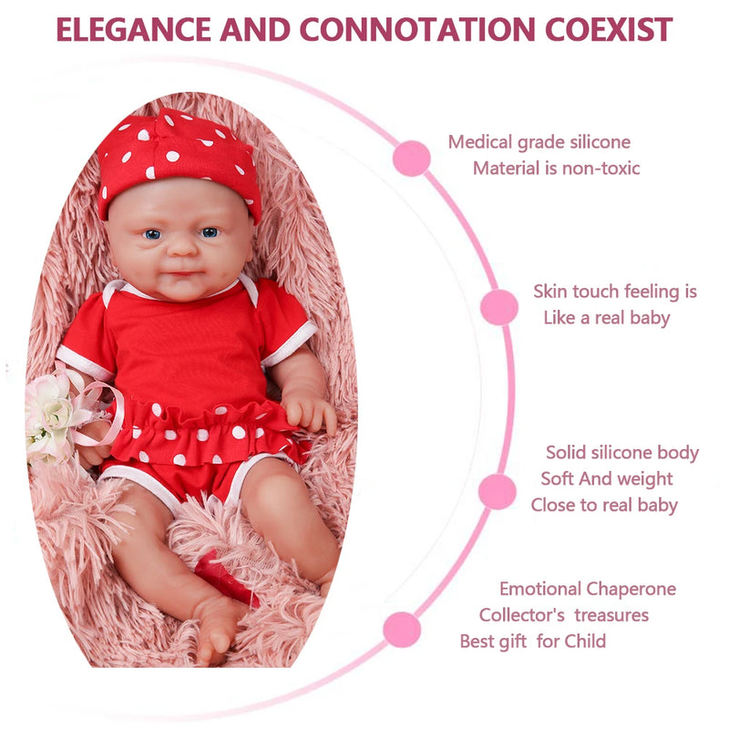 Boneca IVITA WG1512 14inch 1.65kg Full Body Silicone Bebe Reborn Doll "coco" Soft Dolls Realistic Girl Baby DIY Blank Toys for Children