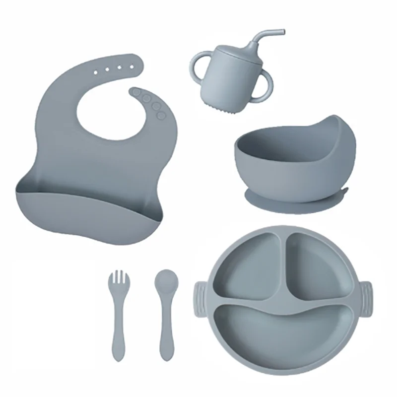 Kit de Alimentação Silicone Infantil 5 Peças