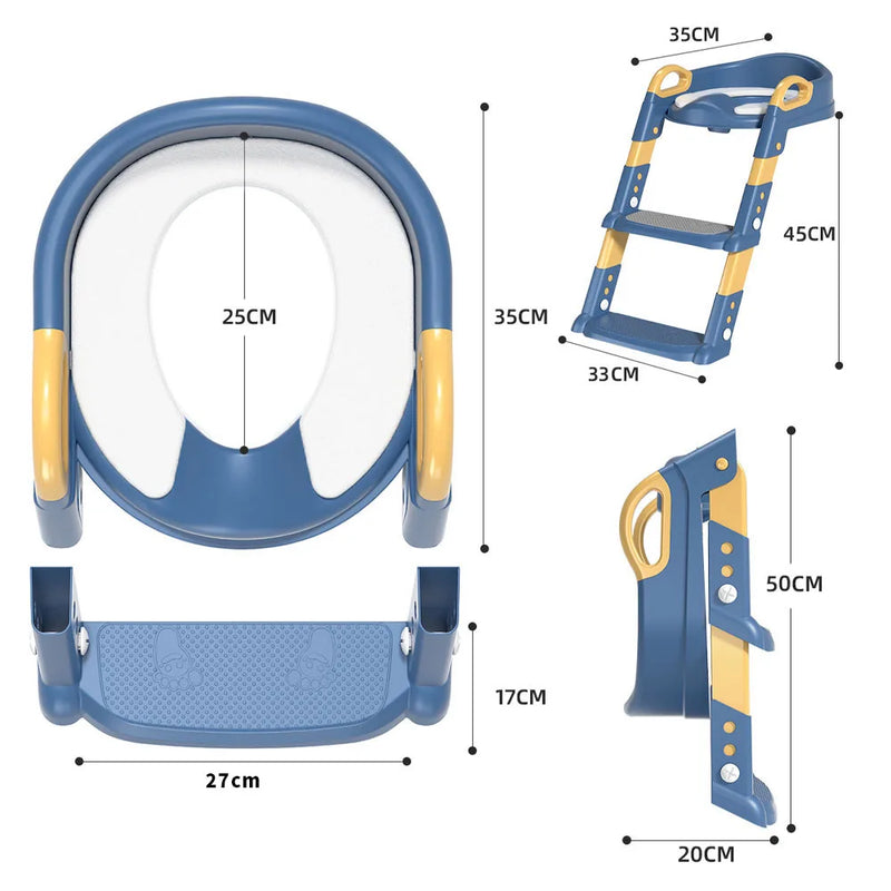 Assento Sanitário de Treinamento Potty Com Escada de Escadote Para Crianças