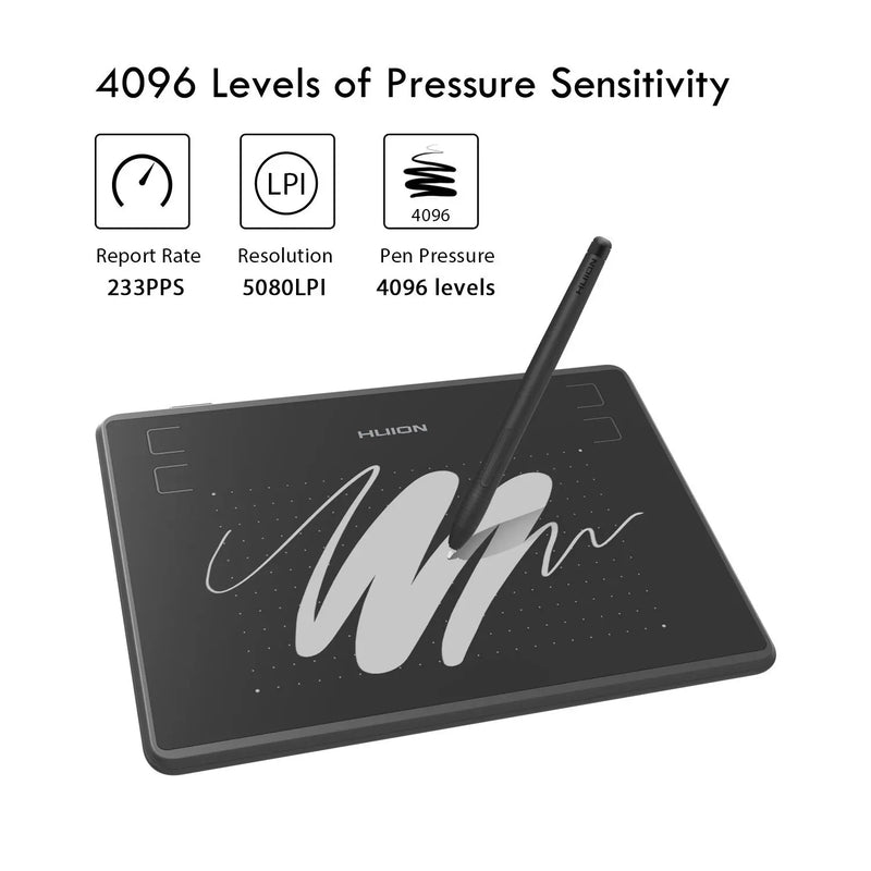 Tablet Huion h430p comprimidos digitais micro assinatura usb gráficos desenho caneta .