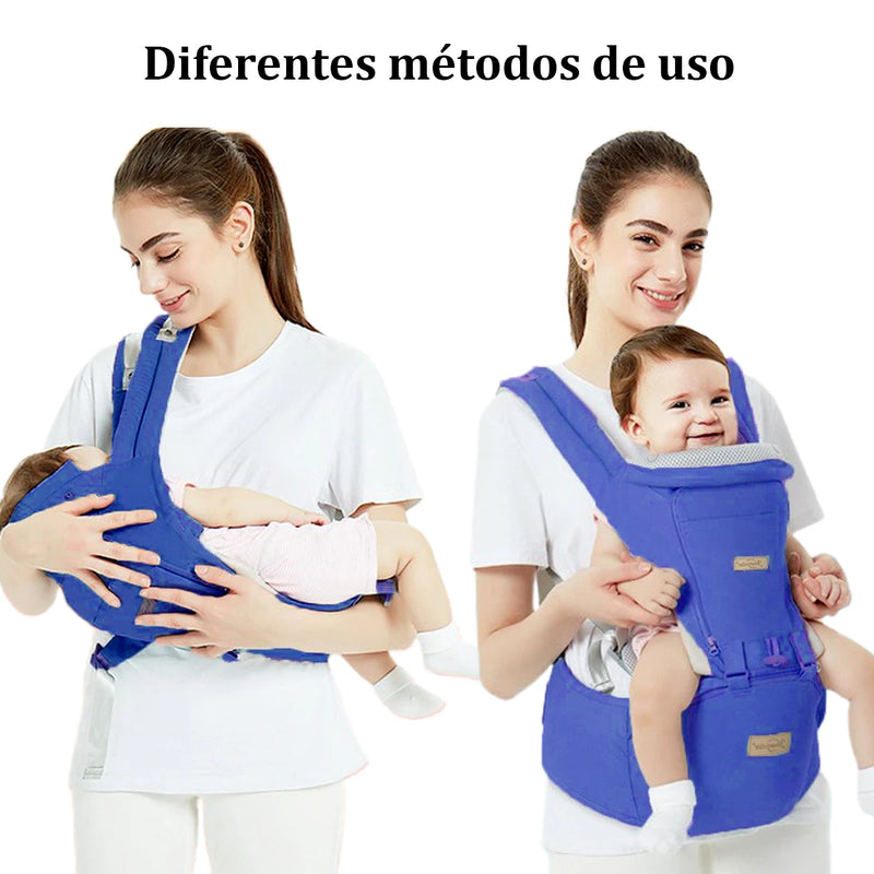 Canguru Ergonômico Para Carregar Bebê Com Pano De Sombra 3 Em 1, 0-3 Meses, Suporta Mais De 10 kg