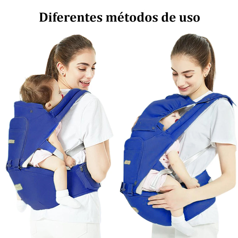 Canguru Ergonômico Para Carregar Bebê Com Pano De Sombra 3 Em 1, 0-3 Meses, Suporta Mais De 10 kg