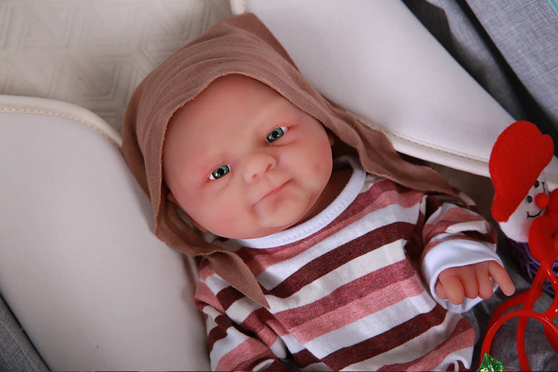 Boneca IVITA WG1512 14inch 1.65kg Full Body Silicone Bebe Reborn Doll "coco" Soft Dolls Realistic Girl Baby DIY Blank Toys for Children