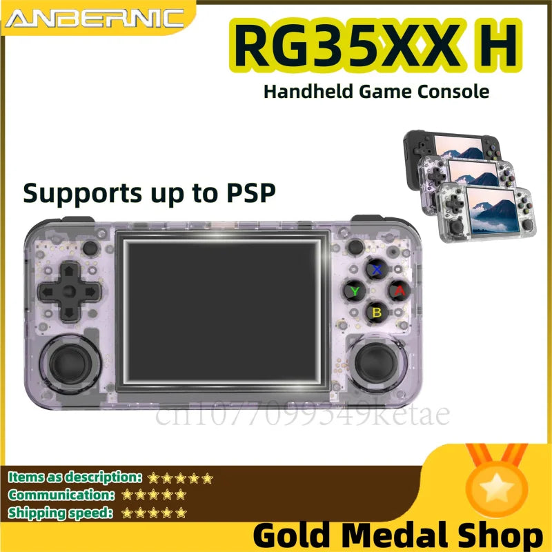 Game Console 3.5''IPS Screen HDMI Output Linux System RG35XXH Retro Video Simulator Console PSP Games