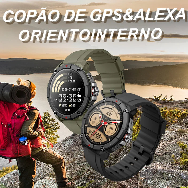 smartwatch relogios masculino relogios feminino relógio alexa MASX Oasis X Relógio inteligente com GPS premium Tela Ultra HD GPS integrado Hi-Fi Bluetooth