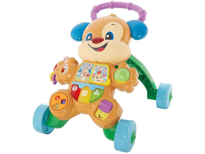 Andador para Bebê de Empurrar Musical Fisher-Price Aprender e Brincar Cachorrinho