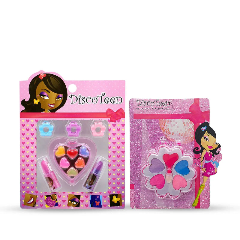 Conjunto Infantil Criança Maquiagem Com Maletinha Make Linda Unhas Postiças Conjunto Pinceis