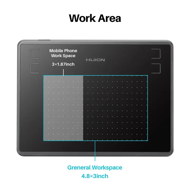 Tablet Huion h430p comprimidos digitais micro assinatura usb gráficos desenho caneta .