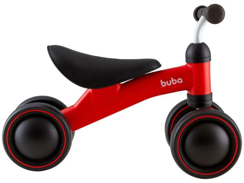 Bicicleta de Equilíbrio Infantil Buba 4 Rodas Vermelho