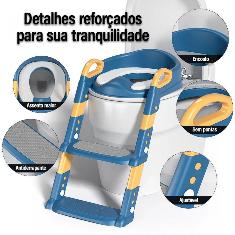 Assento Sanitário de Treinamento Potty Com Escada de Escadote Para Crianças