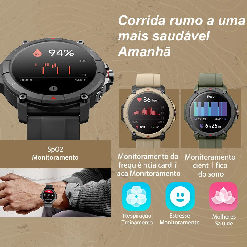 smartwatch relogios masculino relogios feminino relógio alexa MASX Oasis X Relógio inteligente com GPS premium Tela Ultra HD GPS integrado Hi-Fi Bluetooth