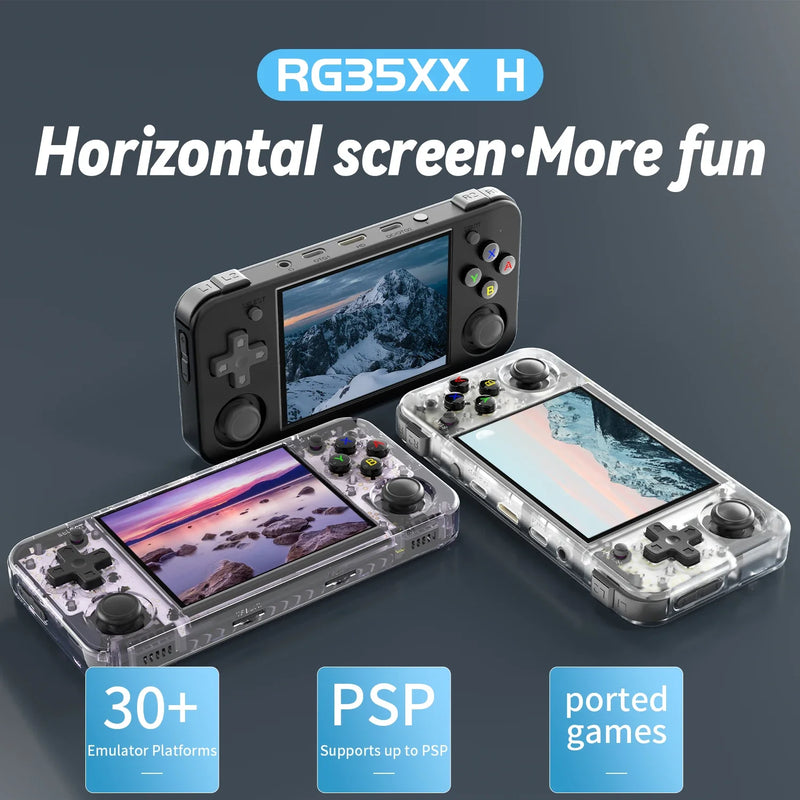 Game Console 3.5''IPS Screen HDMI Output Linux System RG35XXH Retro Video Simulator Console PSP Games