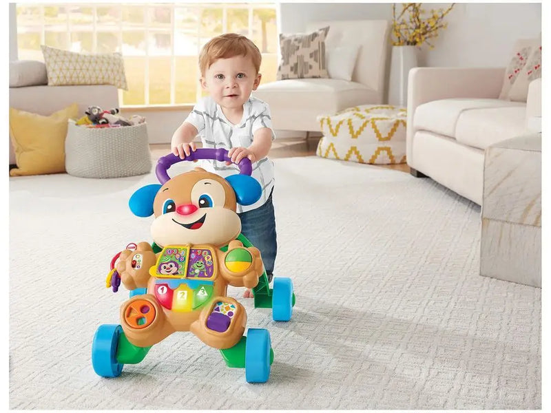 Andador para Bebê de Empurrar Musical Fisher-Price Aprender e Brincar Cachorrinho