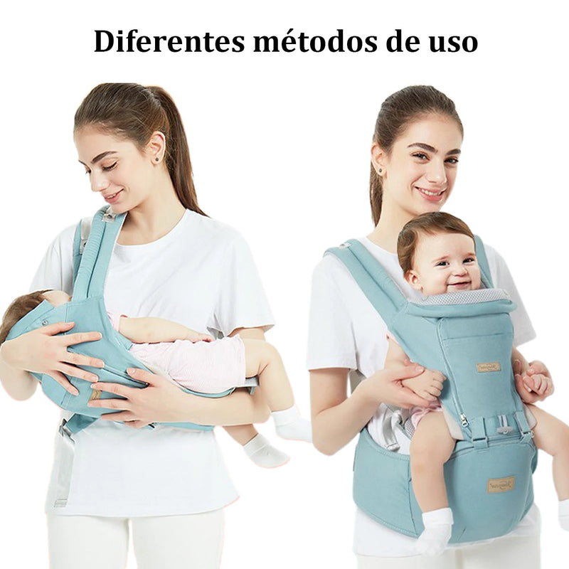 Canguru Ergonômico Para Carregar Bebê Com Pano De Sombra 3 Em 1, 0-3 Meses, Suporta Mais De 10 kg