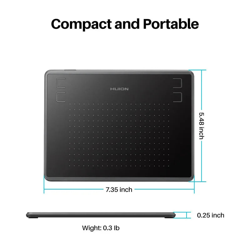 Tablet Huion h430p comprimidos digitais micro assinatura usb gráficos desenho caneta .