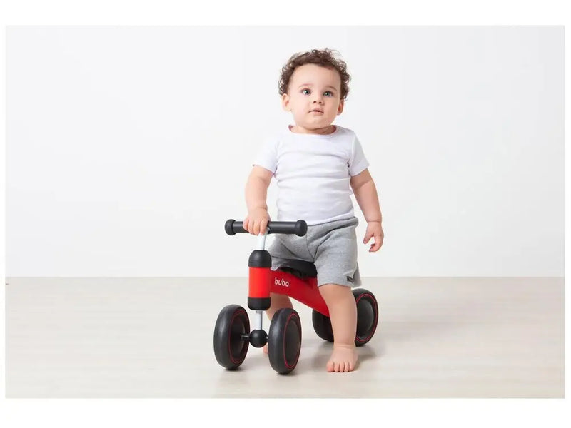 Bicicleta de Equilíbrio Infantil Buba 4 Rodas Vermelho